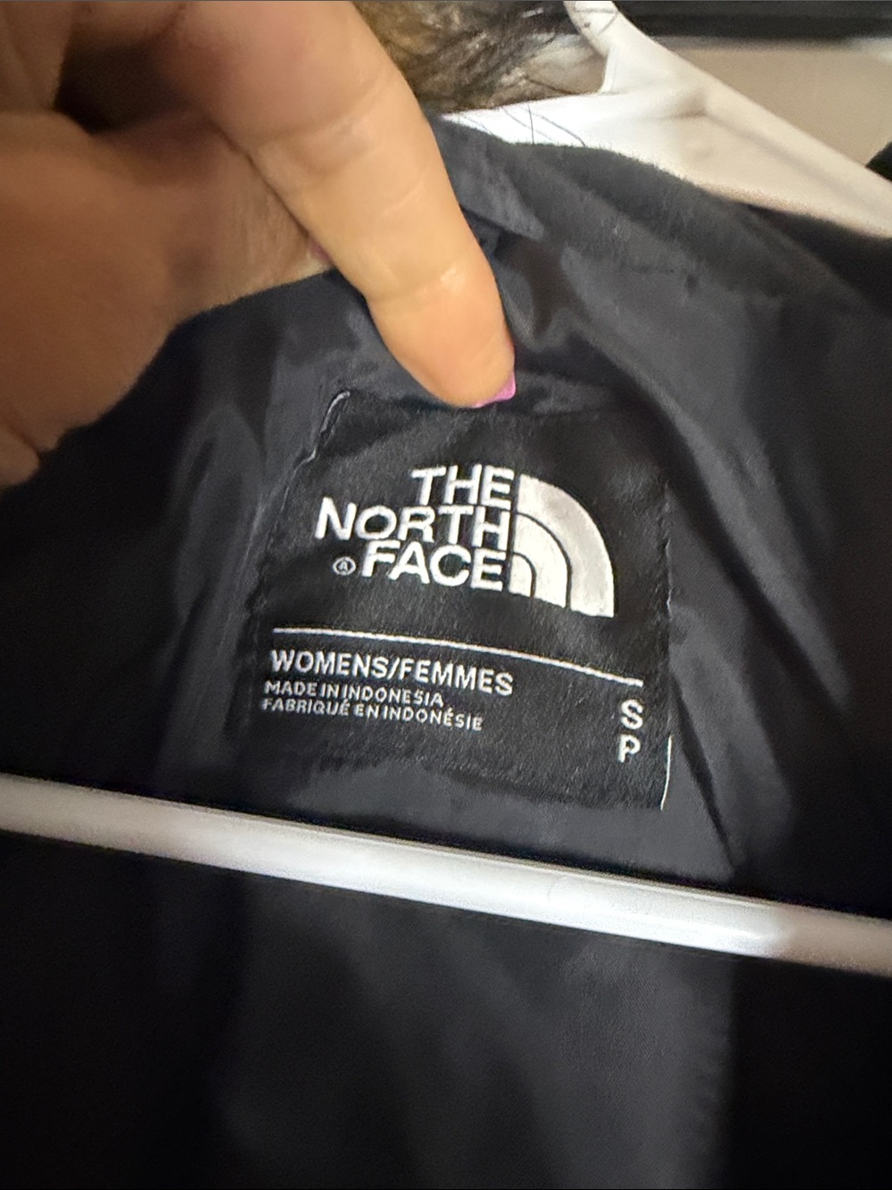 The North Face Black Quilted Hooded Puffer Vest with Faux Fur Trim - Picture 5 of 7